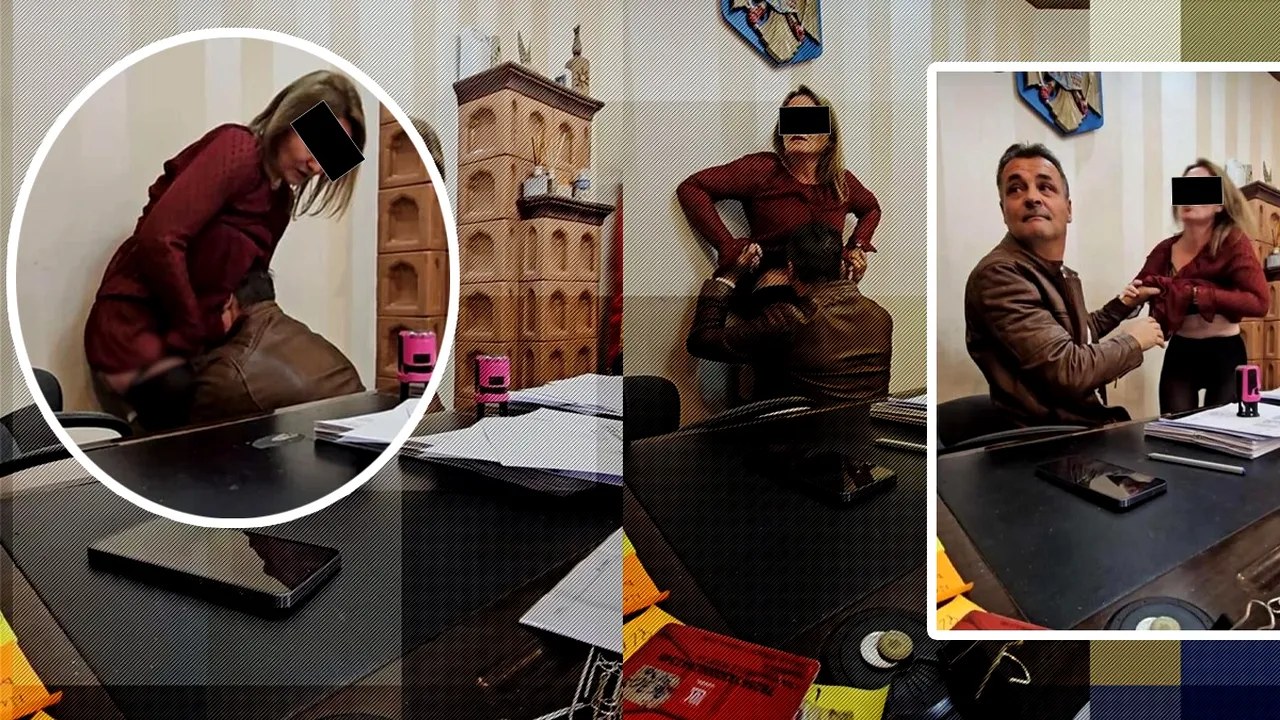 Scene scandaloase într-o primărie din România. Primarul, care agresează sexual o angajată, a publicat imaginile/Cum se apără edilul