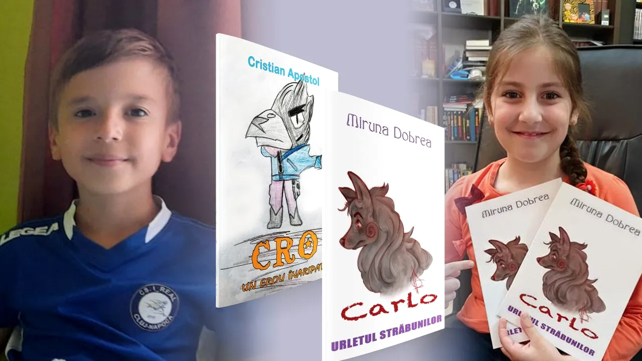 Miruna și Cristian, copiii care scriu cărți pentru copii