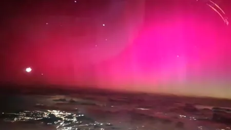 FENOMEN spectaculos, extrem de rar, pe cerul României. Seamănă cu aurora boreală și a fost observat în nordul țării 