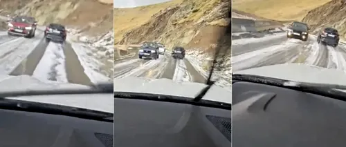 Grindină pe Transalpina. Românii s-au bucurat pe TikTok: „Ninge în august”