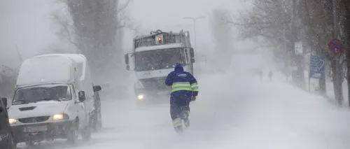 Primul drum din România cu restricții de circulație din cauza viscolului și ninsorilor abundente