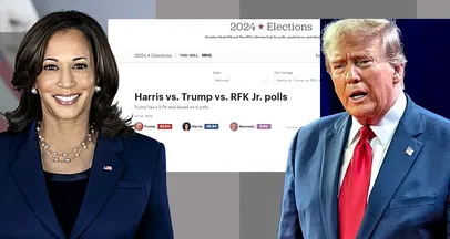 <span style='background-color: #000d68; color: #fff; ' class='highlight text-uppercase'>ALEGERI ÎN SUA</span> Donald TRUMP vs. Kamala Harris: Ce ne spun sondajele / The HILL: „Harris este moștenitoarea clară acum”