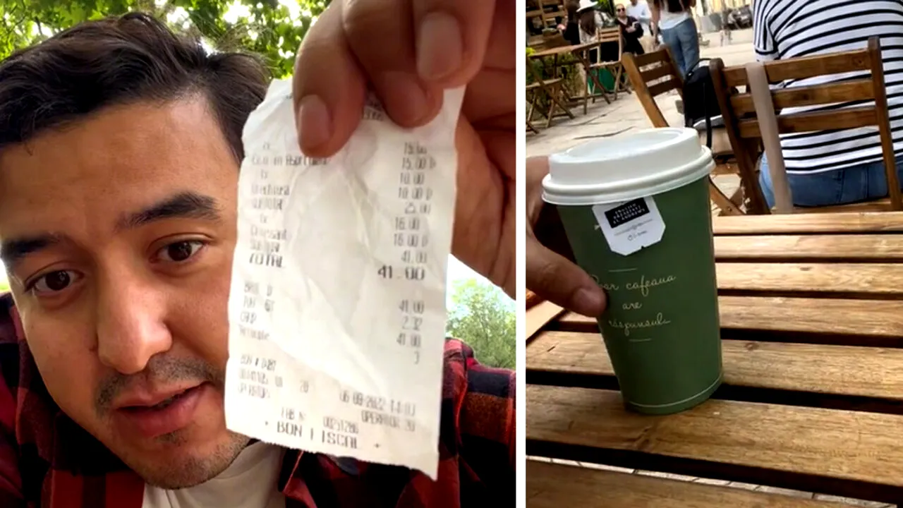 Câți lei moldovenești a dat un turist american pe o cafea în Chișinău. Când a văzut nota de plată, nu i-a venit să creadă