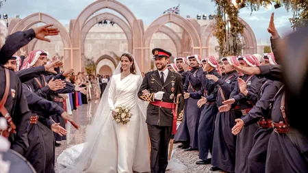 FOTO, VIDEO | Prințul moștenitor al Iordaniei s-a căsătorit. Margareta, custodele coroanei, printre invitați