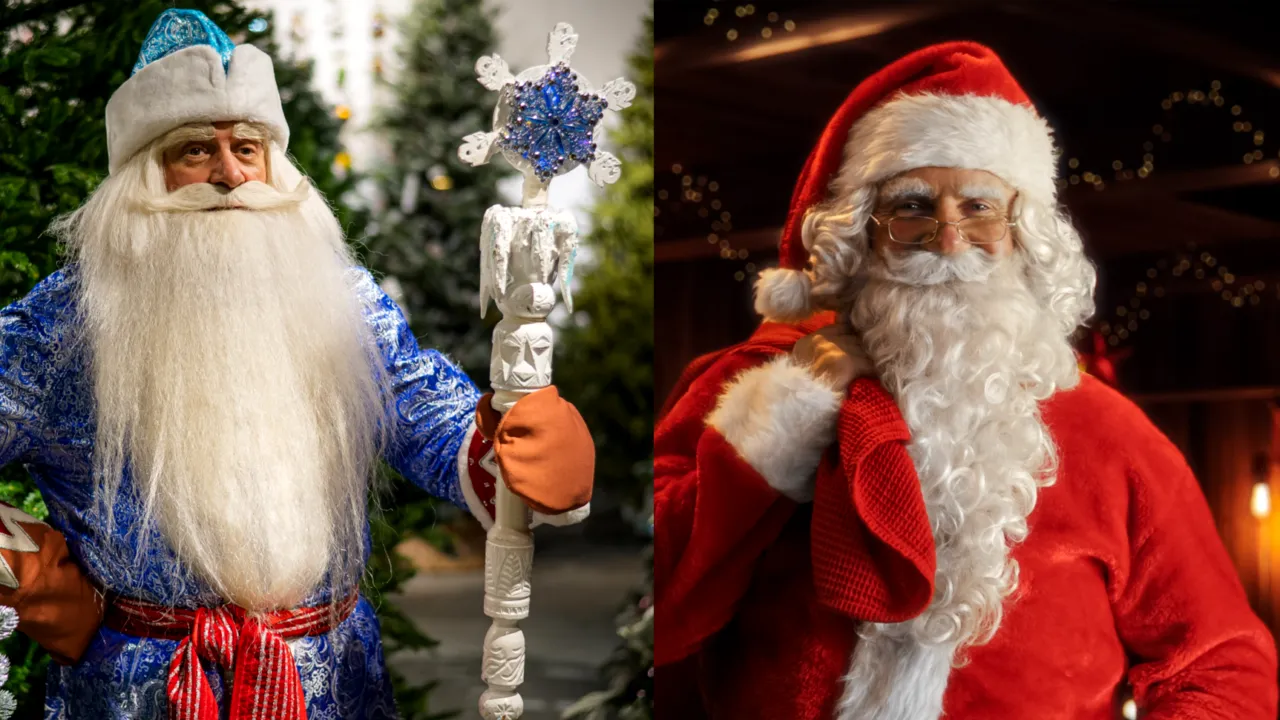 Sania lui Moș Crăciun, doborâtă de o RACHETĂ rusească lansată la comanda lui Moș Gerilă într-un clip de propagandă putinistă