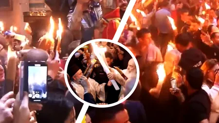 Lumina Sfântă s-a aprins la Ierusalim