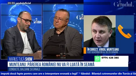 VIDEO | Virgil Munteanu: „Comunicatul ministrului de Externe nu se bazează pe niciun fel de program de monitorizare științifică a impactului canalului Bâstroe asupra mediului”