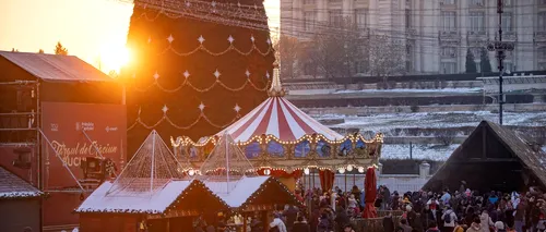 VIDEO | Târgul de Crăciun și-a deschis porțile în Piața Constituției. Meșteșugari și producători locali așteaptă vizitatorii cu produse de sezon