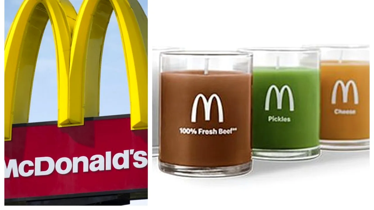 McDonald’s vinde lumânări parfumate, cu miros de carne de vită, ketchup sau ceapă