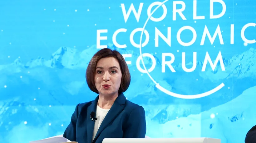 Maia Sandu, către liderii mondiali, la Davos: ”Trebuie să ajutăm Ucraina să câștige acest război, altfel noi toți vom fi în pericol”