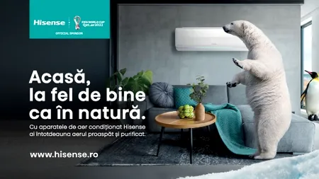 Acasă, la fel de bine ca în natură. Cu aparatele de aer condiționat Hisense ai întotdeauna aerul proaspăt și purificat (Comunicat de presă)