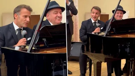 Cină cu răsunet, la Erevan. Emmanuel Macron a cântat o piesă live și a fost acompaniat la tobe de Nikol Pașinian, premierul Armeniei