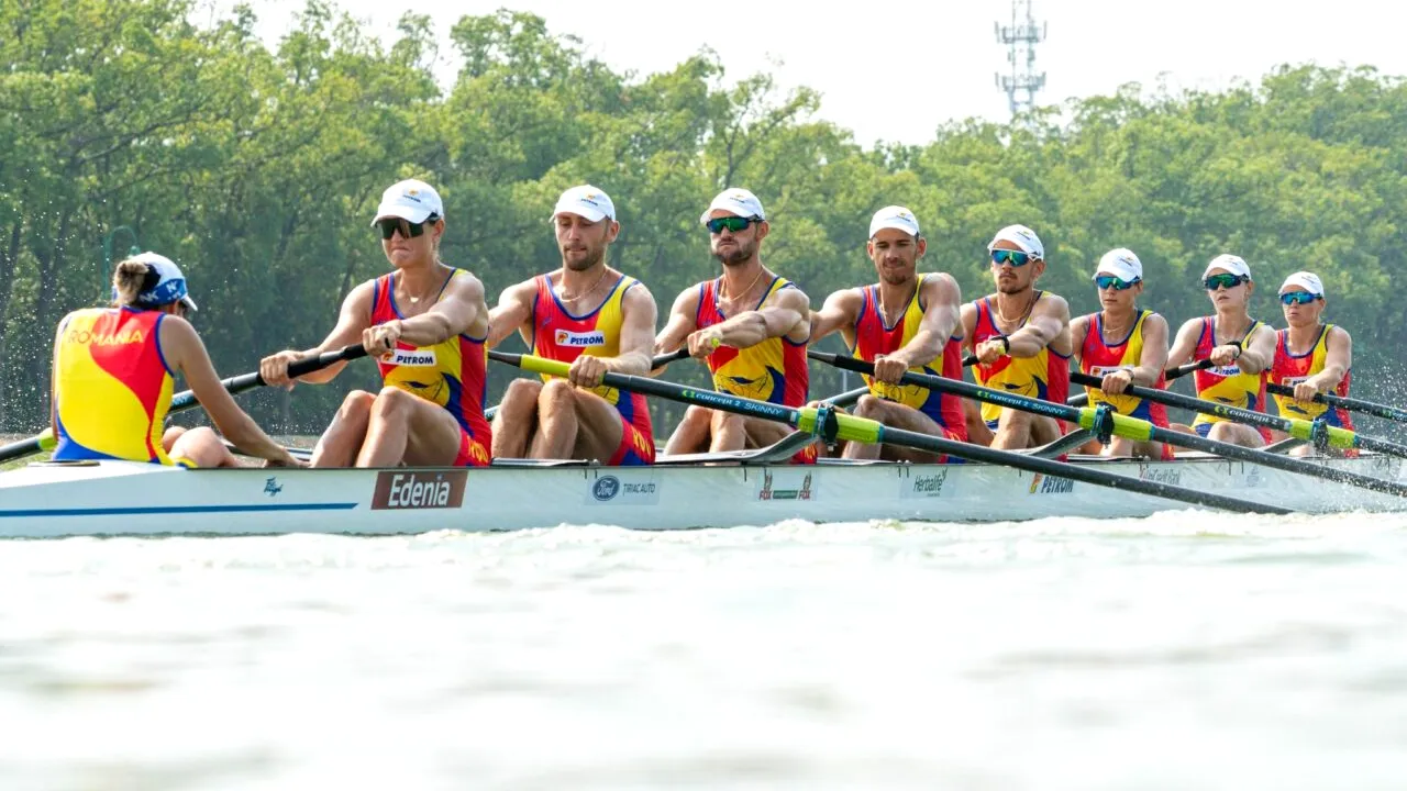 România a cucerit AURUL în proba de 8+1 mixt la Campionatele Mondiale de canotaj de la Shanghai