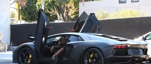 FOTO: Ce a pățit bolidul de 750.000 de dolari al lui Kanye West când tocmai era adus din service