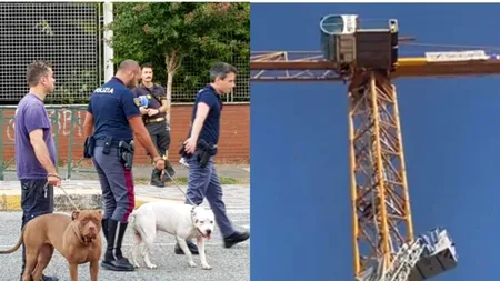 Un român a amenințat că se aruncă de pe o MACARA, în Italia. „Îmi vreau casa înapoi!”