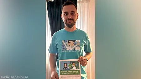 Cine e Bogdan Arțăriș, tânărul polițist care i-a oferit unui om bolnav de cancer o nouă șansă