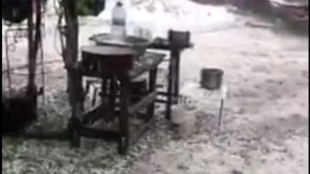 Grindina a făcut prăpăd în Olt. 900 de hectare de culturi agricole, afectate