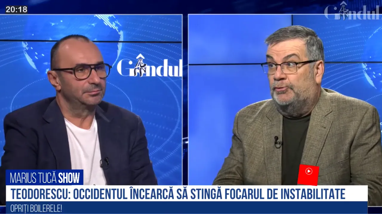 VIDEO | Bogdan Teodorescu: „Tot mai multe state chiar ajută Ucraina să învingă Rusia pentru a stinge acest focar de instabilitate. Ce m-a uluit este reacția promptă a Serbiei, țară tradițională, alăturată Rusiei”