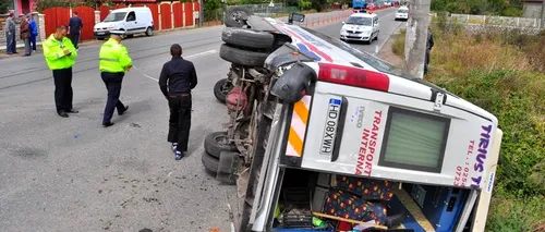 Patru morți după ce un microbuz românesc s-a ciocnit cu un camion în Ungaria