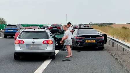 Cum a făcut accident Ionuț din Anglia pe Autostrada Soarelui. A rămas de ,,urgență