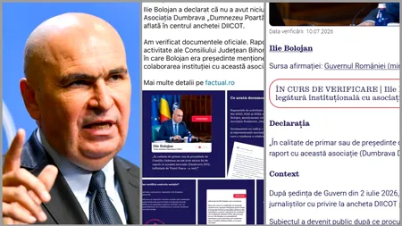 Culmea ironiei! Factual.ro, site-ul care susține că luptă pentru adevăr și acuratețea informației, s-a răzgândit în privința legăturii lui Bolojan cu azilele lui Pașca și a șters postarea. Acum, informația e doar “în curs de verificare”