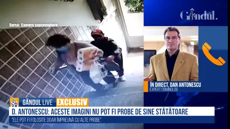 GÂNDUL LIVE. D. Antonescu, expert criminolog: Hoții din buznare, de regulă, nu recurg la violență pentru că știu că tâlhăriile sunt mai aspru pedepsite. Măștile chirurgicale îi ajută pe infractori