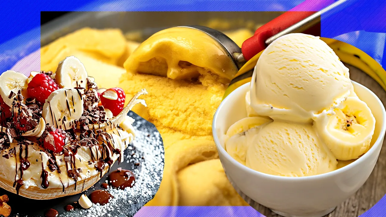 Rețeta de înghețată din BANANE pe care o poți prepara în casă. Este delicioasă și nu îngrașă