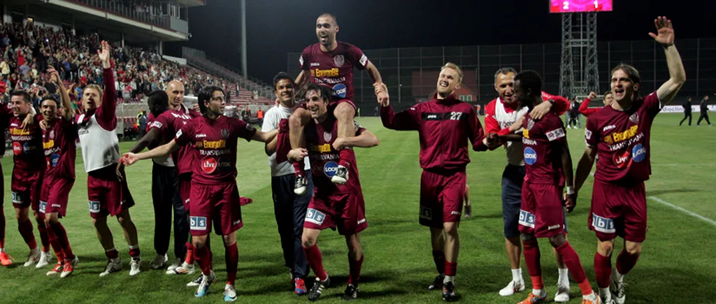 CFR CLUJ ESTE NOUA CAMPIOANĂ A ROMÂNIEI LA FOTBAL. CFR a câștigat campionatul 2011-2012 după ce a bătut cu 3-2 pe U Cluj