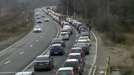 Cozi infernale pe DN1. Zonele de pe Valea Prahovei în care se circulă bară la bară