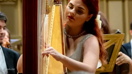 POVESTEA tinerei care cântă muzica zeilor la harpă, pe marile scene ale lumii. 