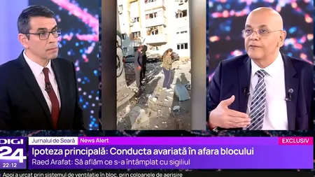 Raed Arafat: „Nu e explozie de butelie”/”Aici s-a acumulat gaz pe parcursul unei perioade”