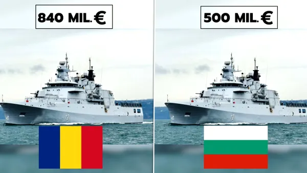 România și Bulgaria cumpără aceleași corvete de la același producător. Bulgarii dau mai puțin cu 340 de milioane de euro. Care este explicația