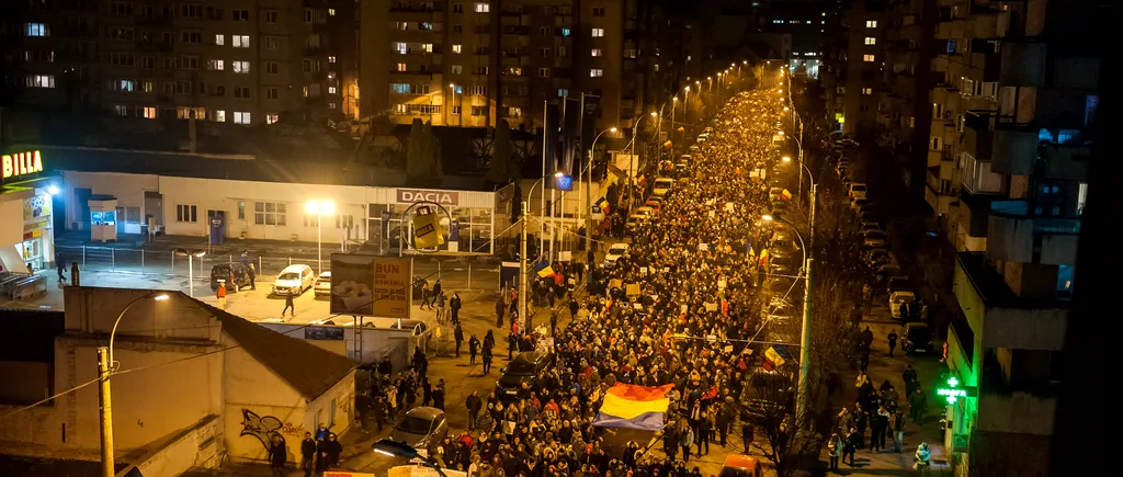Protestul de la Cluj Napoca, transmis live de un bărbat pentru fiul său, din America