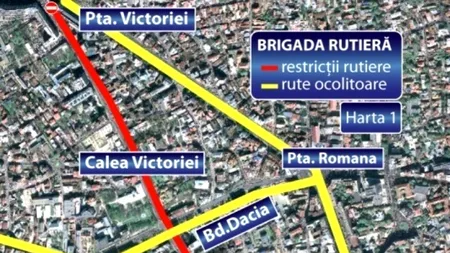 REVELION 2013. Lista restricțiilor de trafic în timpul petrecerilor de ANUL NOU din București
