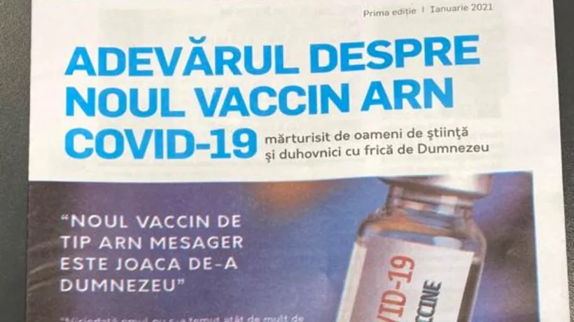 „Misionar” antivaccinist, reținut în timp ce împărțea broșuri pe stradă: „Adevărul despre noul vaccin ARN”