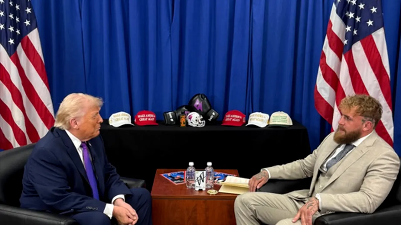 Cum se distrează Trump în mijlocul haosului. Președintele american și youtuberul Jake Paul, virali pe rețelele de socializare