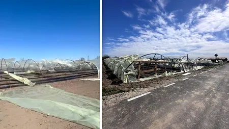 Serele de la Ișalnița, Craiova, au fost SPULBERATE de furtună. Culturile au fost îngropate în zgura de la Termocentrală