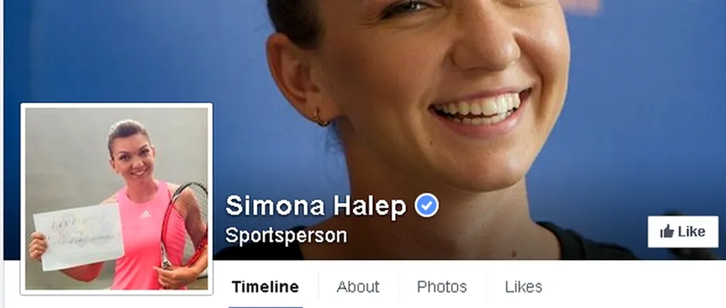 Simona Halep și-a lansat pagina oficială de Facebook: „Da, este adevărata Simona Halep