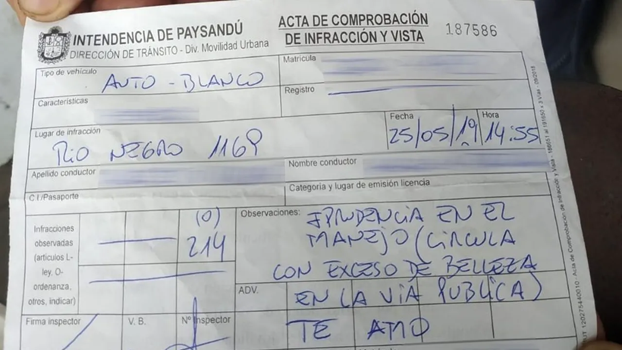 Polițistul Don Juan: A amendat o femeie pentru că era „prea frumoasă pentru un drum public