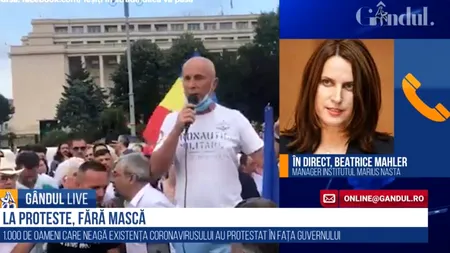 GÂNDUL LIVE. Beatrice Mahler, managerul Institutului Marius Nasta: „Constat că măsurile nu sunt respectate de o mare parte din oameni”