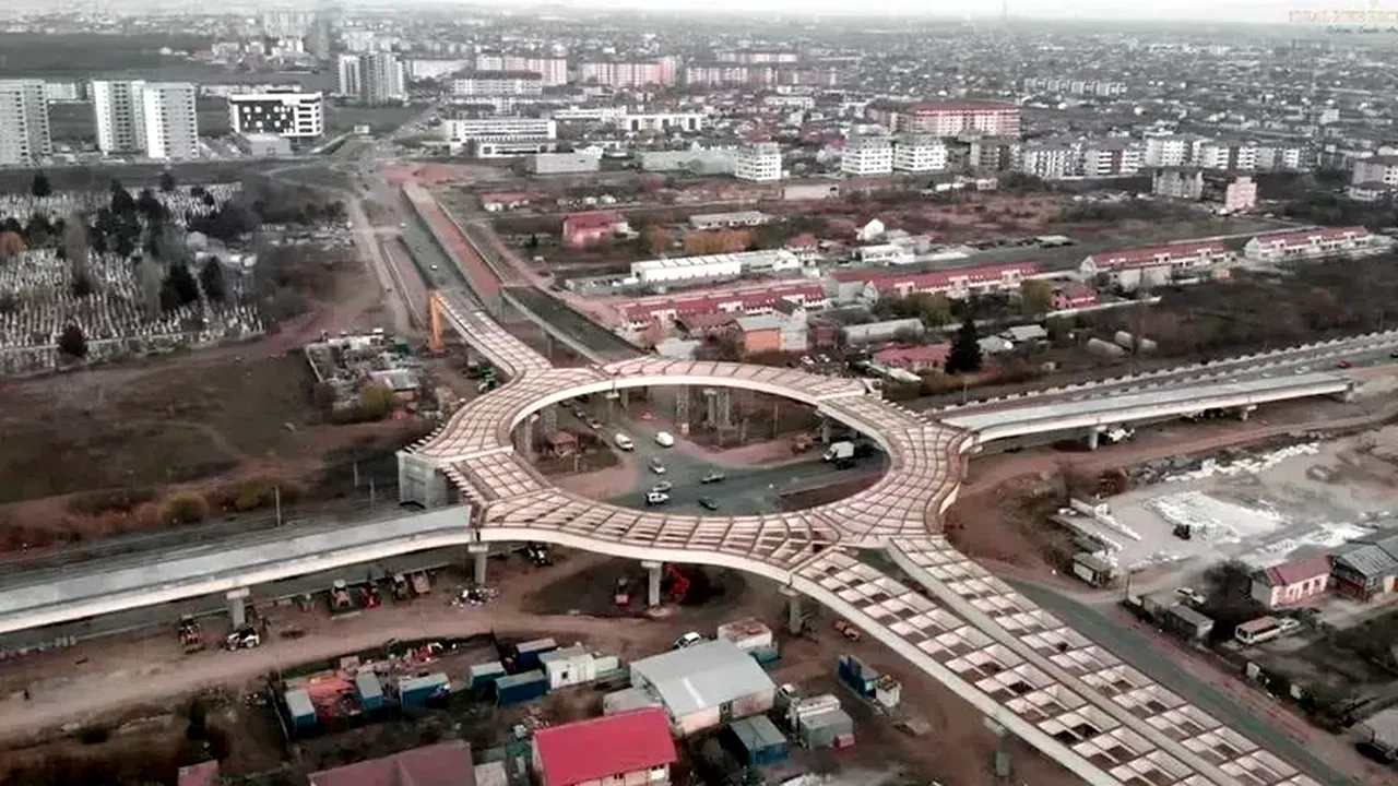 GALERIE FOTO | Cum arată acum Pasajul Domnești de pe Centura Capitalei. A avut loc și ultima deviere de trafic