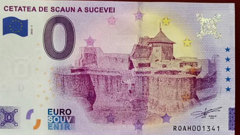 Cea mai nouă bancnotă de zero euro a fost pusă în vânzare la Suceava. La ce preț poate fi achiziționată
