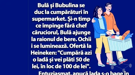 BANC | Bulă și Bubulina se duc la cumpărături în supermarket