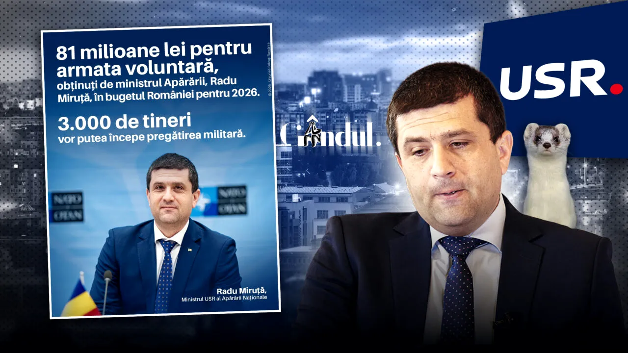 Cultul personalității lui Miruță continuă la USR. Acum partidul îl laudă pentru că-și face treaba la Ministerul Apărării. Care e ultima “realizare” a lui Miruță