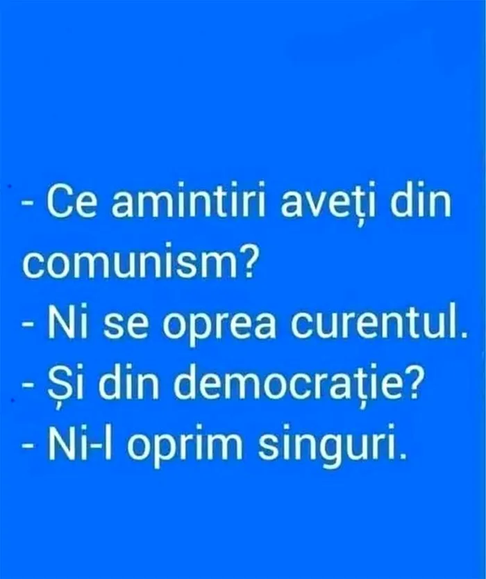 Bancul de miercuri | Comunism VS democrație