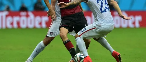 REZULTATE CUPA MONDIALĂ 2014. Muller, jucătorul meciului SUA - Germania 0-1. Atacantul  german i-a egalat pe Messi și Neymar în clasamentul golgeterilor 
