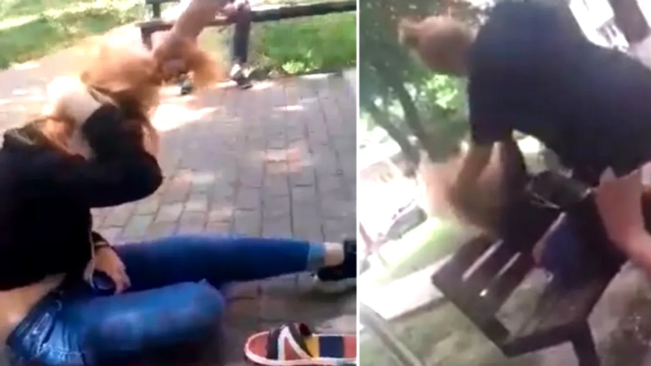 O adolescentă crescută doar de bunic a fost bătută crunt de alte două minore, pe o stradă din Piatra Neamț | VIDEO cu puternic impact emoțional