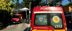 Incendiu puternic în incinta Academiei „Năstase & Marica Sports Club”, din zona Pipera / ISU București: „Există risc de propagare”