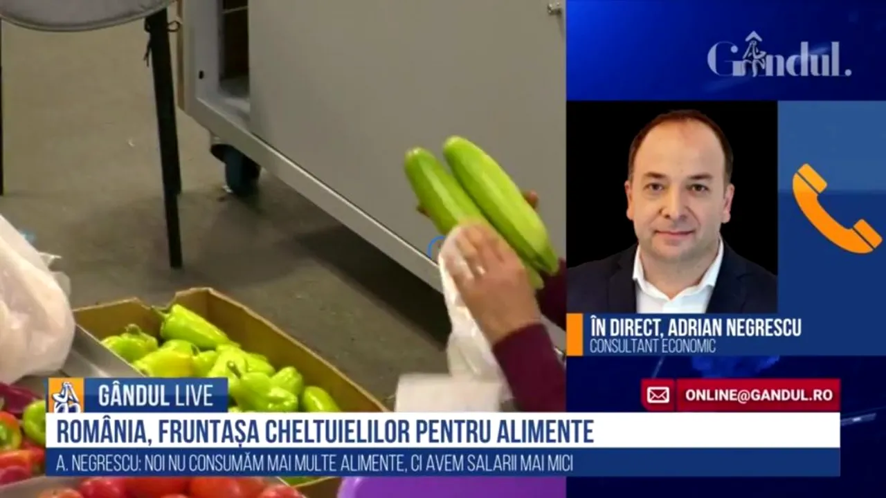 GÂNDUL LIVE. Analistul financiar Adrian Negrescu, invitat în ediția de luni, 11 ianuarie, începând cu ora 11.30