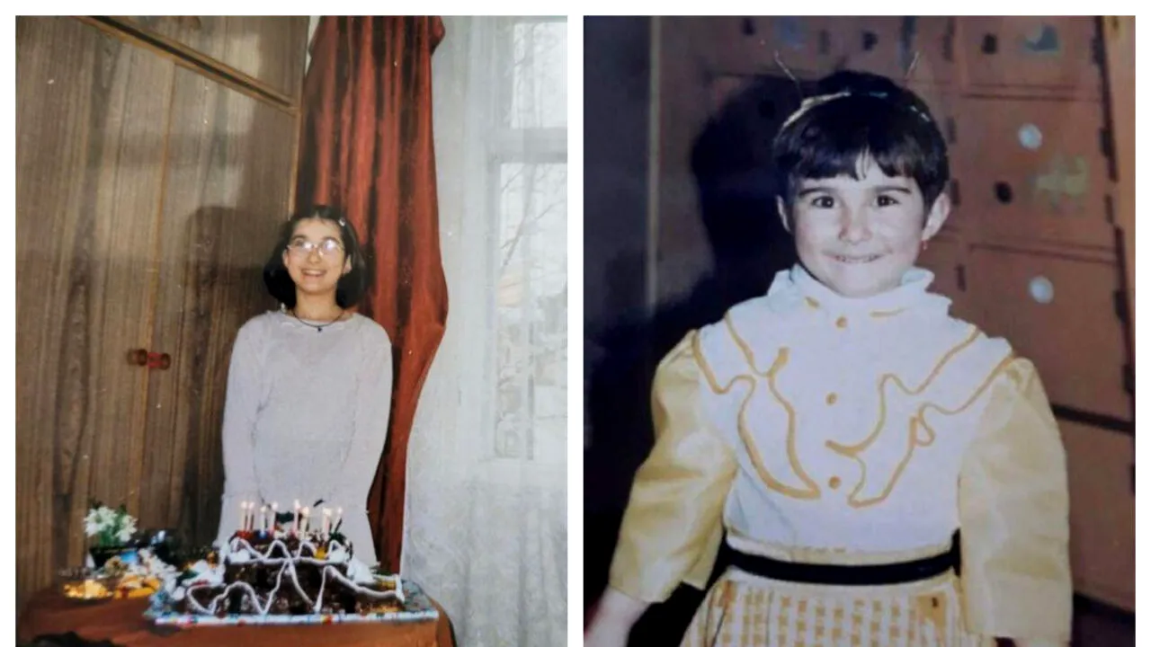 O RECUNOȘTI pe fetița din imagine? Acum este o celebră cântăreață din România / „A fost odată ca niciodată o fetiţă tunsă scurt, cu ochelari”